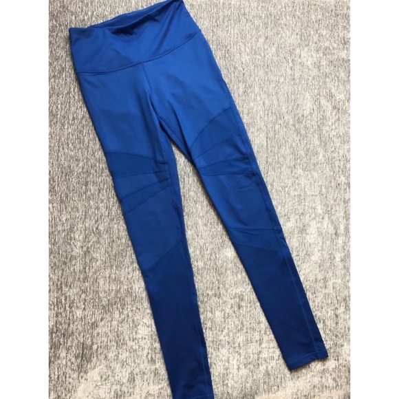 Zella Mesh Compression Cut Out Leggings Tights - Picture 3 of 7